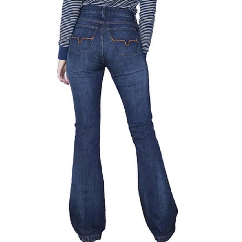 Kimes Ranch Jennifer Jeans High-Rise Flare Dark Wash